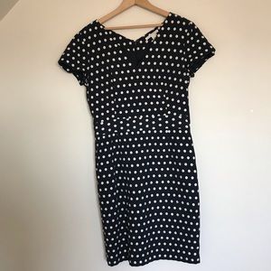 BNWT Banana Republic polka dot dress. Size 10.